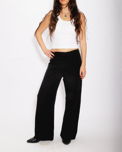 BLACK STRAIGHT PANTS