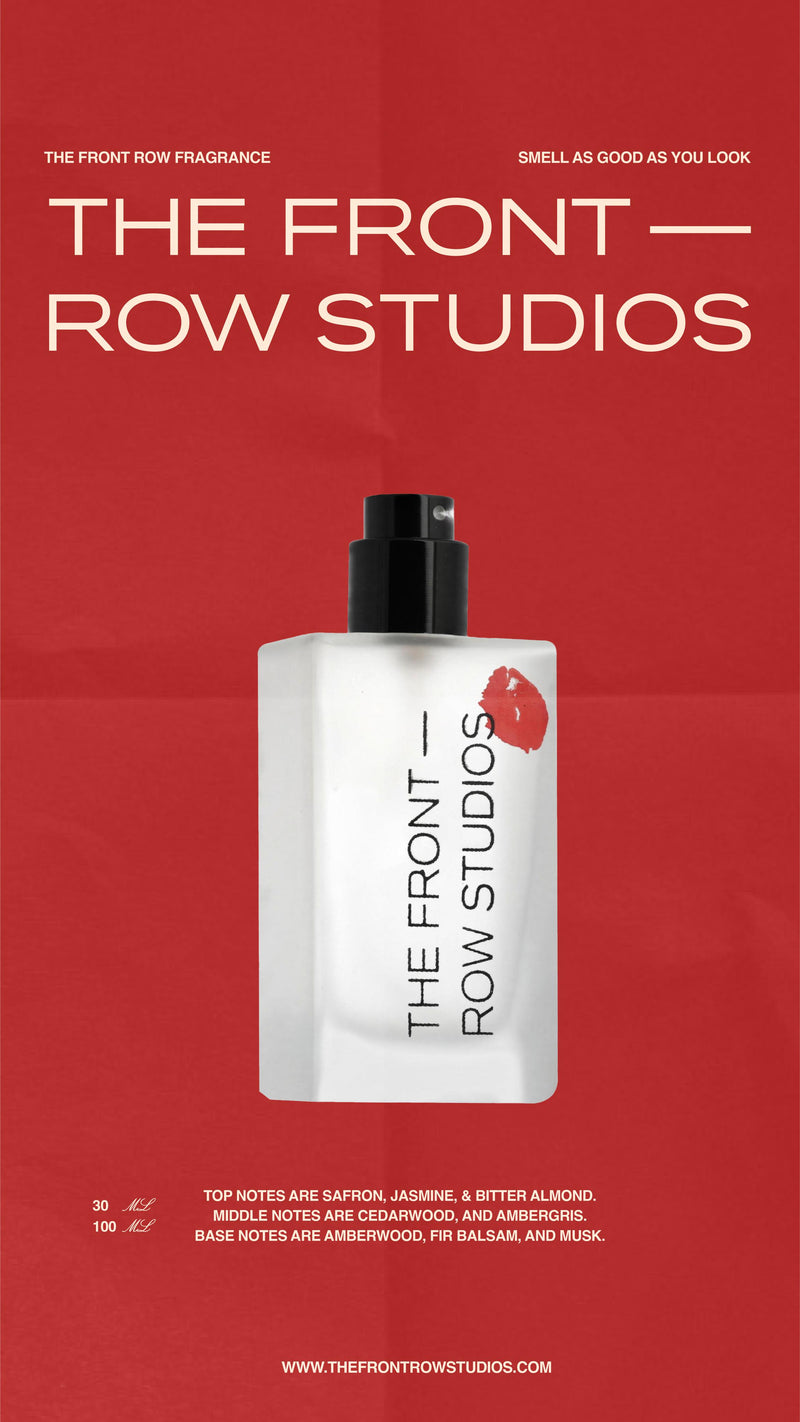 The Front Row Fragrance bottle